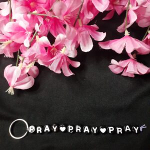 Black and White Pray Bracelet